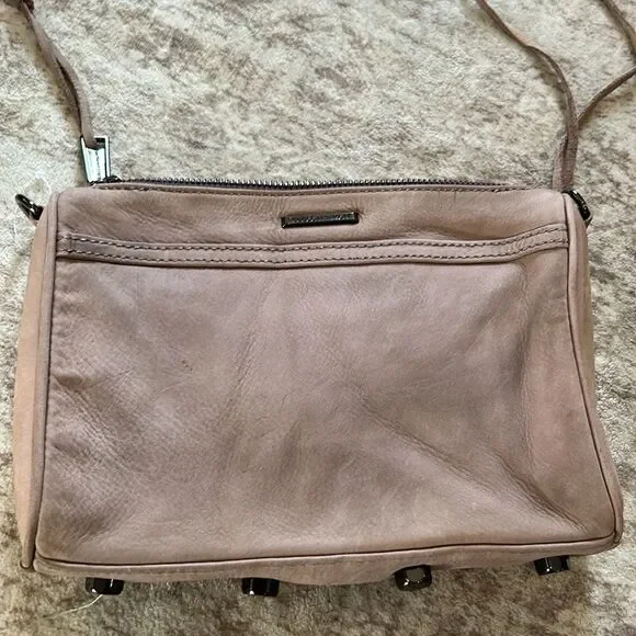 Rebecca Minkoff Quilted Tan suede Crossbody Bag - Picture 11 of 11